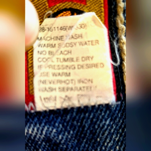 90's Vintage LAWMAN WESTERN Jeans, Silver Rivets, 25 x 34, Rare! - Picture 3 of 10